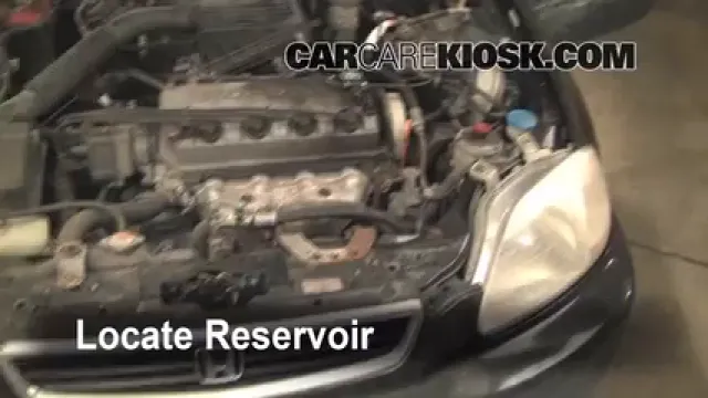 1997 Honda Civic LX 1.6L 4 Cyl. Líquido limpiaparabrisas Agregar líquido
